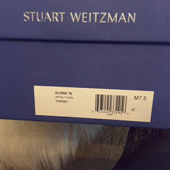 Stuart Weitzman ELOISE 75 ASPHALT SUEDE  BOOT - Picture 8 of 8